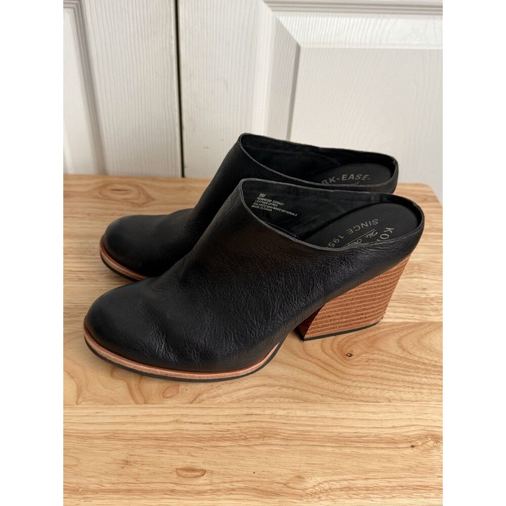 Kork-Ease Women's Black Challis Mules Size 9M